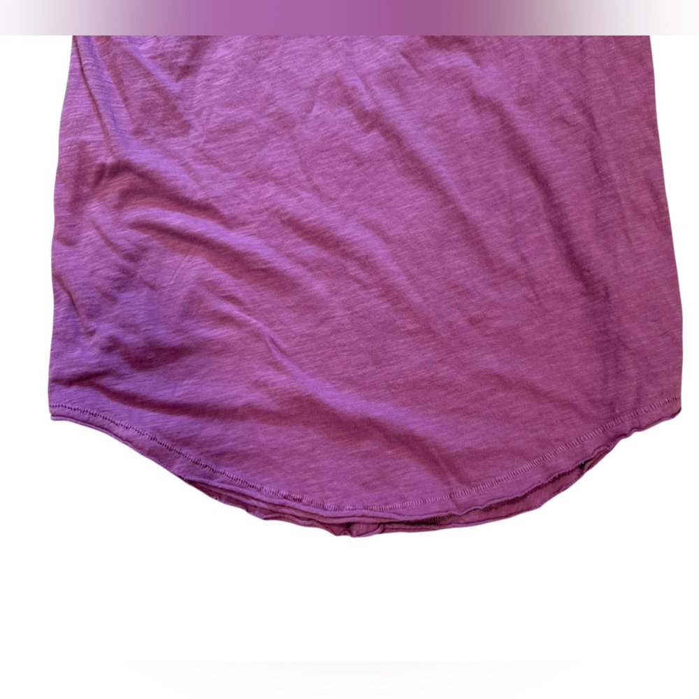We The Free Free People Purple Arden Long Sleeve Tee - Picture 6 of 12